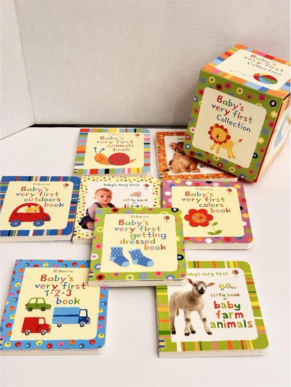 Usborne Baby's Very First Collection Baby Animals,Getting Dressed, 123 (Box Set)